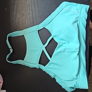 Chestee Barbella C+ Green/Blue Sports Bra